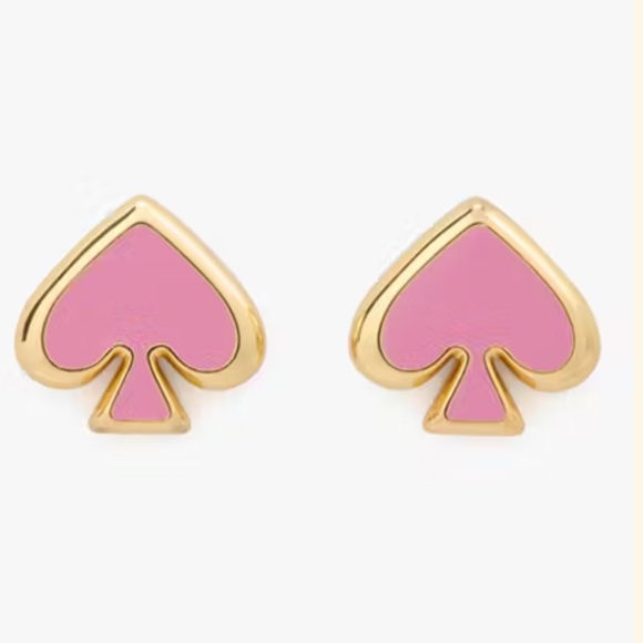 kate spade Jewelry - KATE SPADE NWT Everyday Spade Pink Enamel Studs